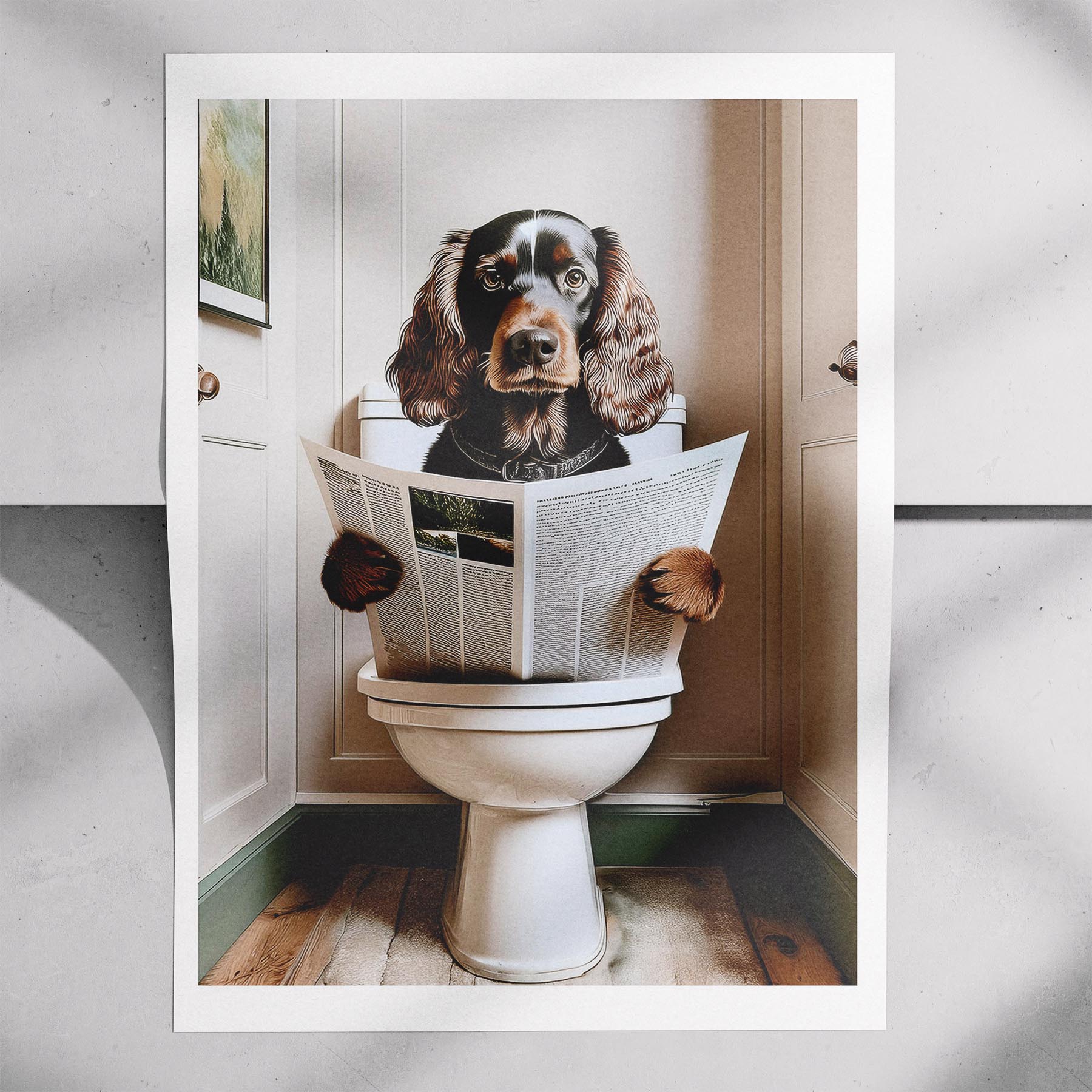 Cocker Spaniel Toilet Humour Dog Series 2 image 7