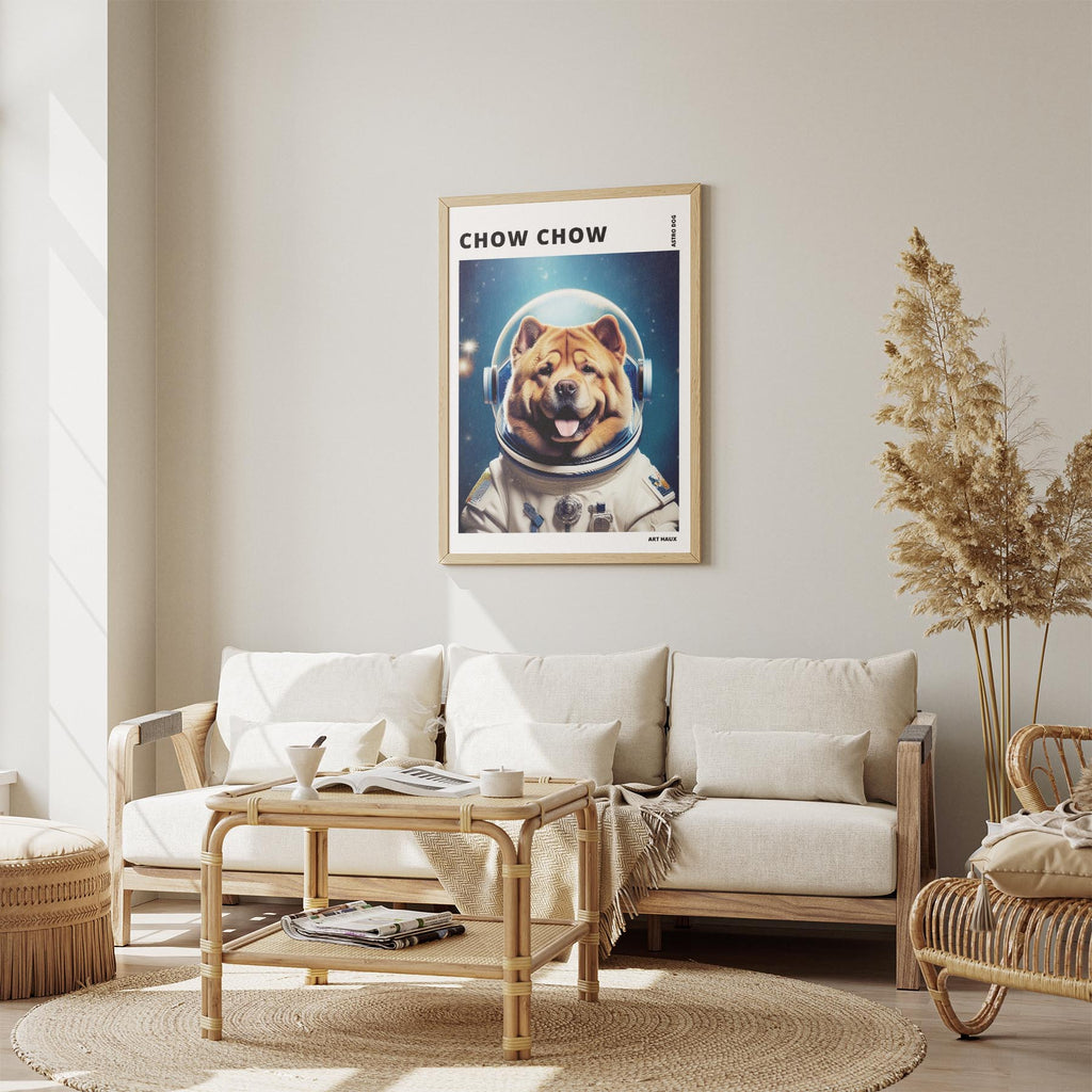 Chow Chow Astronaut Dog Series with Text Astro Dog image 2