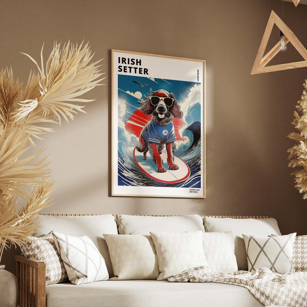 Irish Setter Hokosai Surfer Dogs 1 image 5