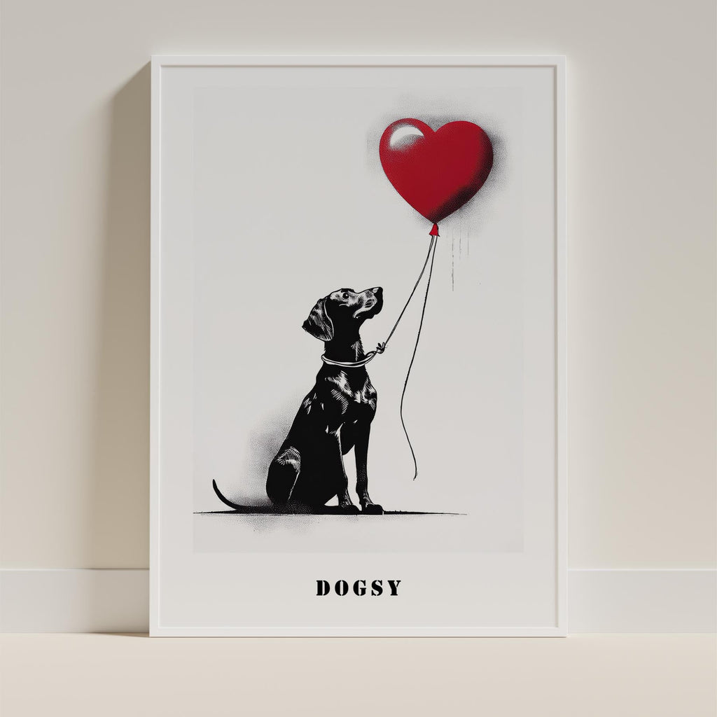 Rhoedesian Ridgeback DOGSY Series inspired by the Art of Banksy with text Dogsy image 9