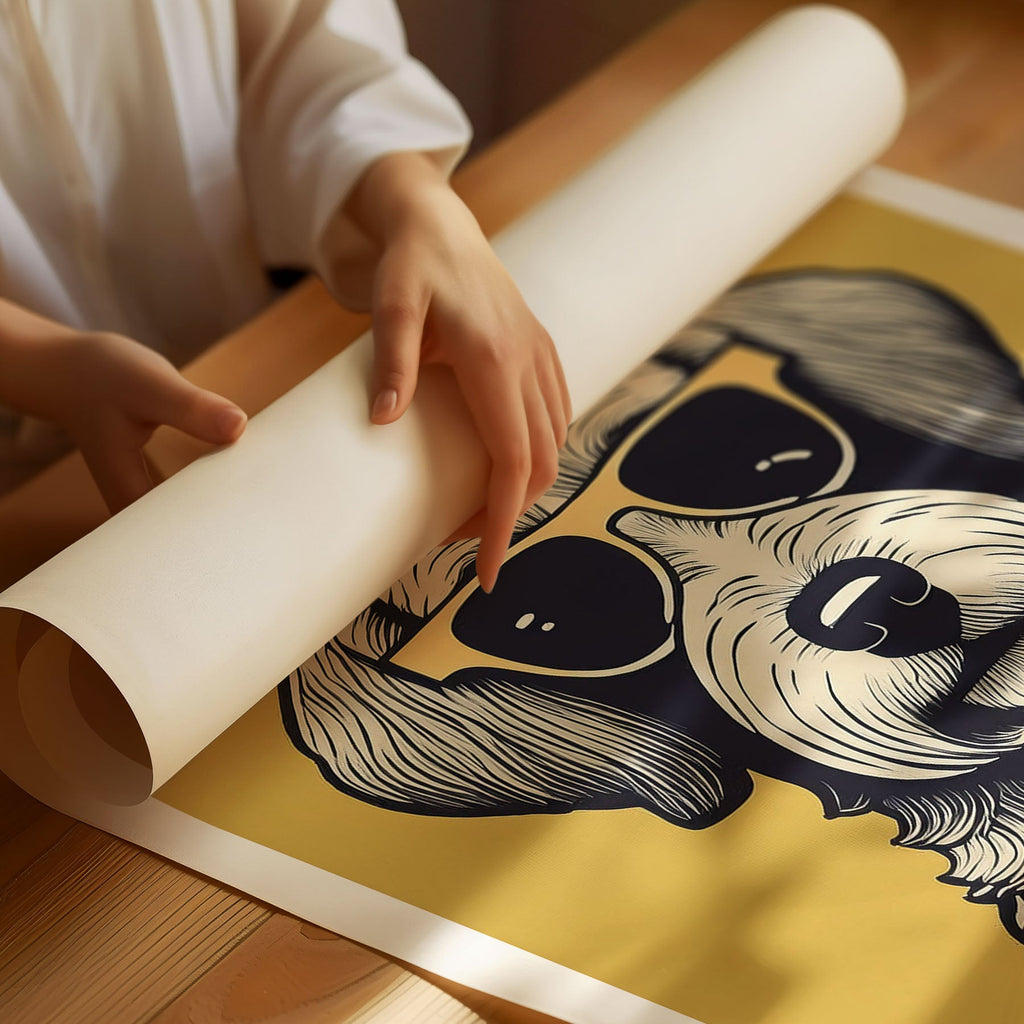 Groodle Chillin Coffee Dog image 3