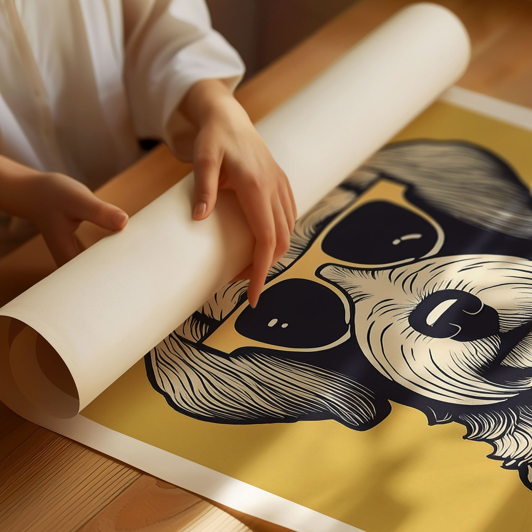 Groodle Chillin Coffee Dog image 3