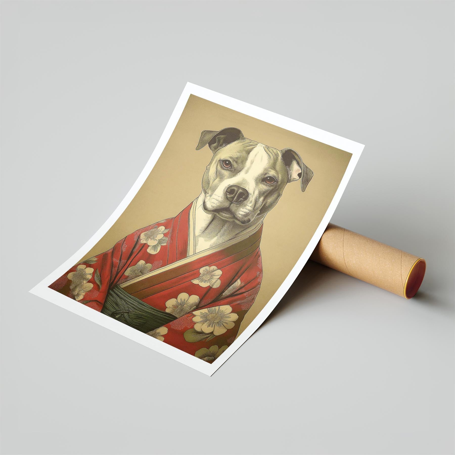 American Staffordshire Terrier Japanse Kimono Dog Series image 6