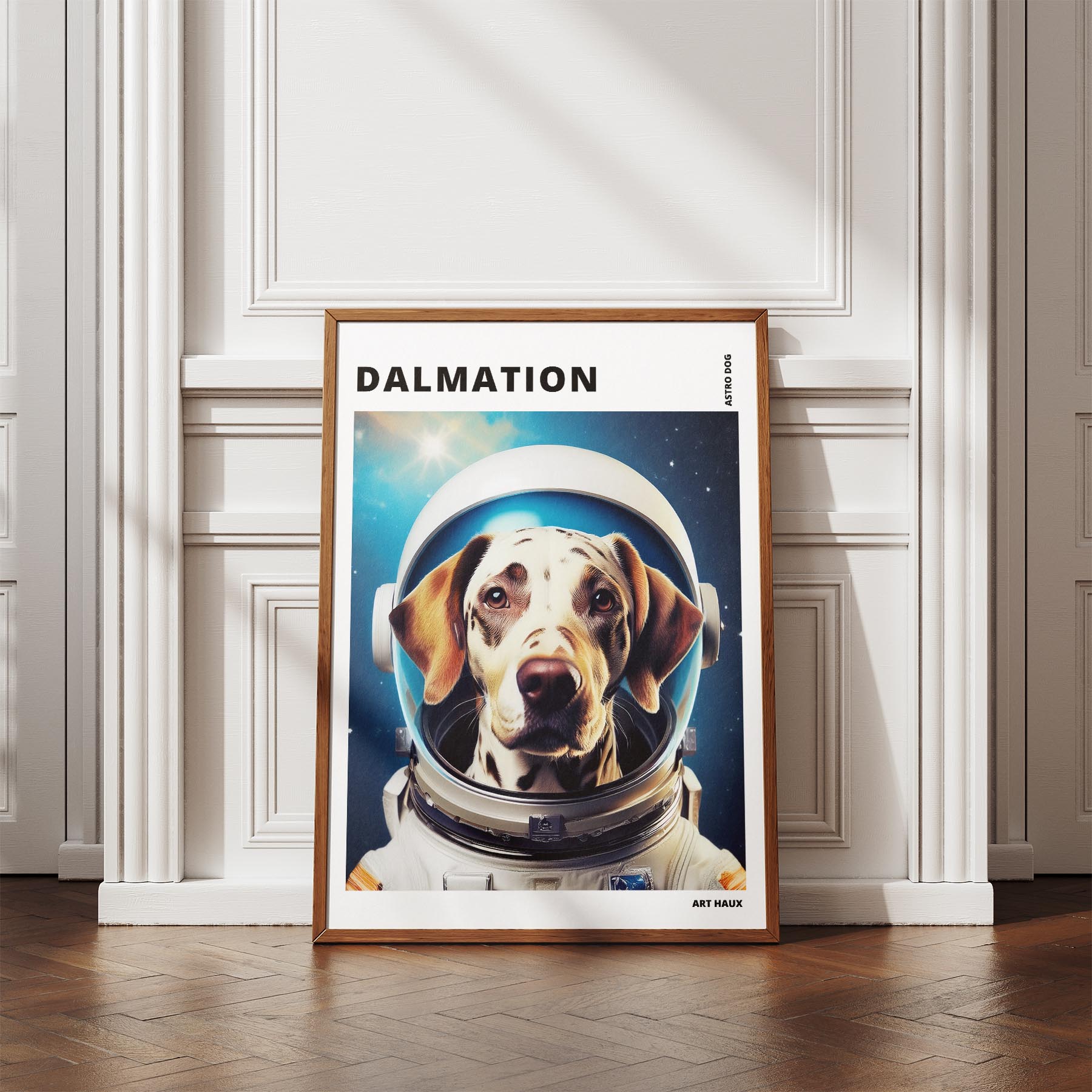 Dalmatian Astronaut Dog Series with Text Astro Dog image 4