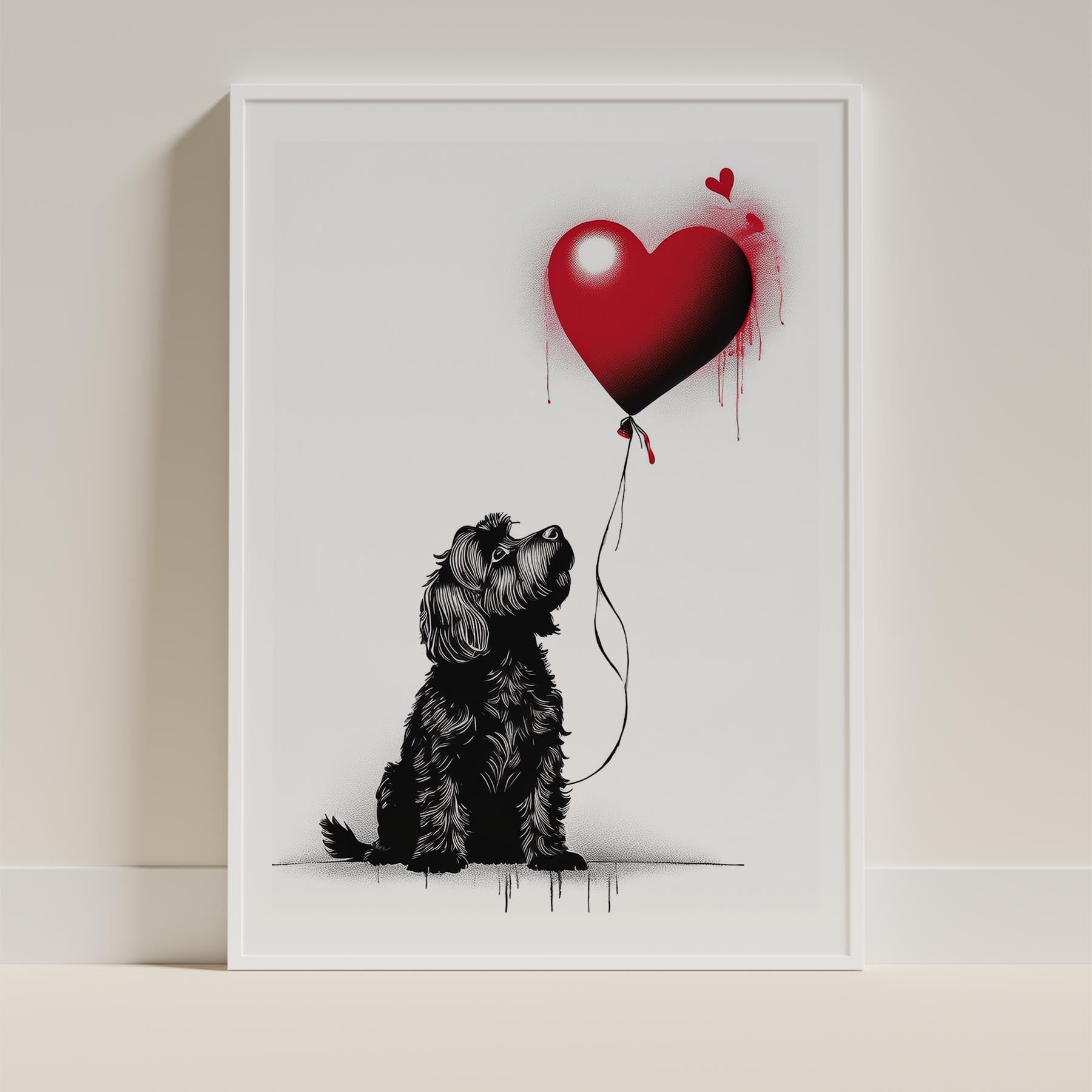 Australian Silky Terrier DOGSY Series inspired by the Art of Banksy image 9