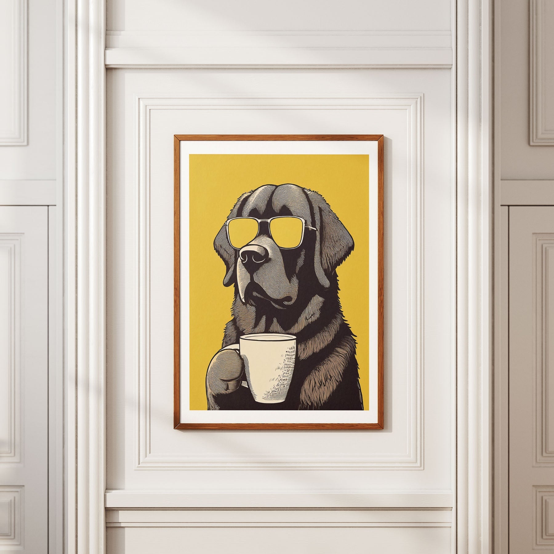 Newfoundland Chillin Coffee Dog image 2