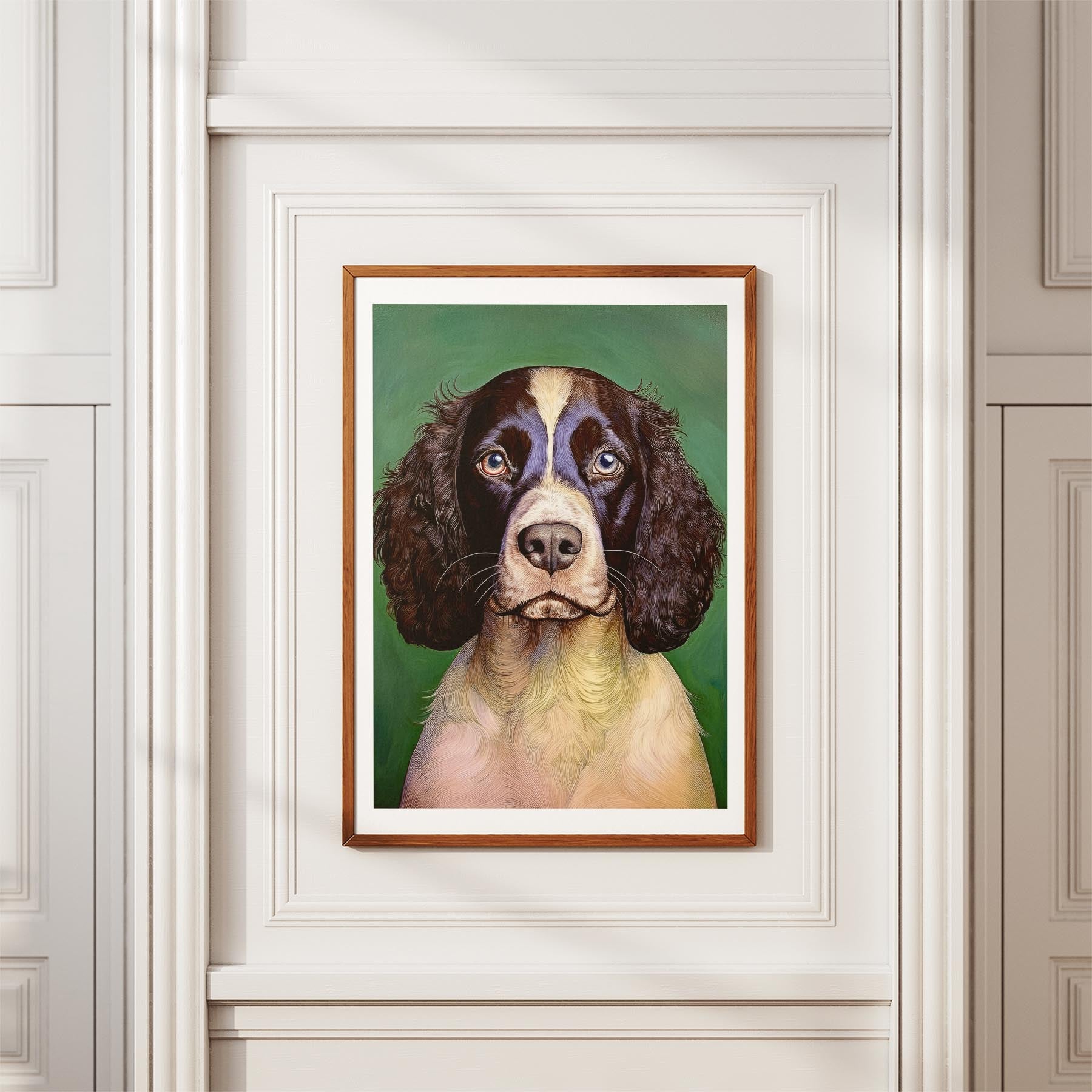 English Springer Spaniel Green Painted Series image 3