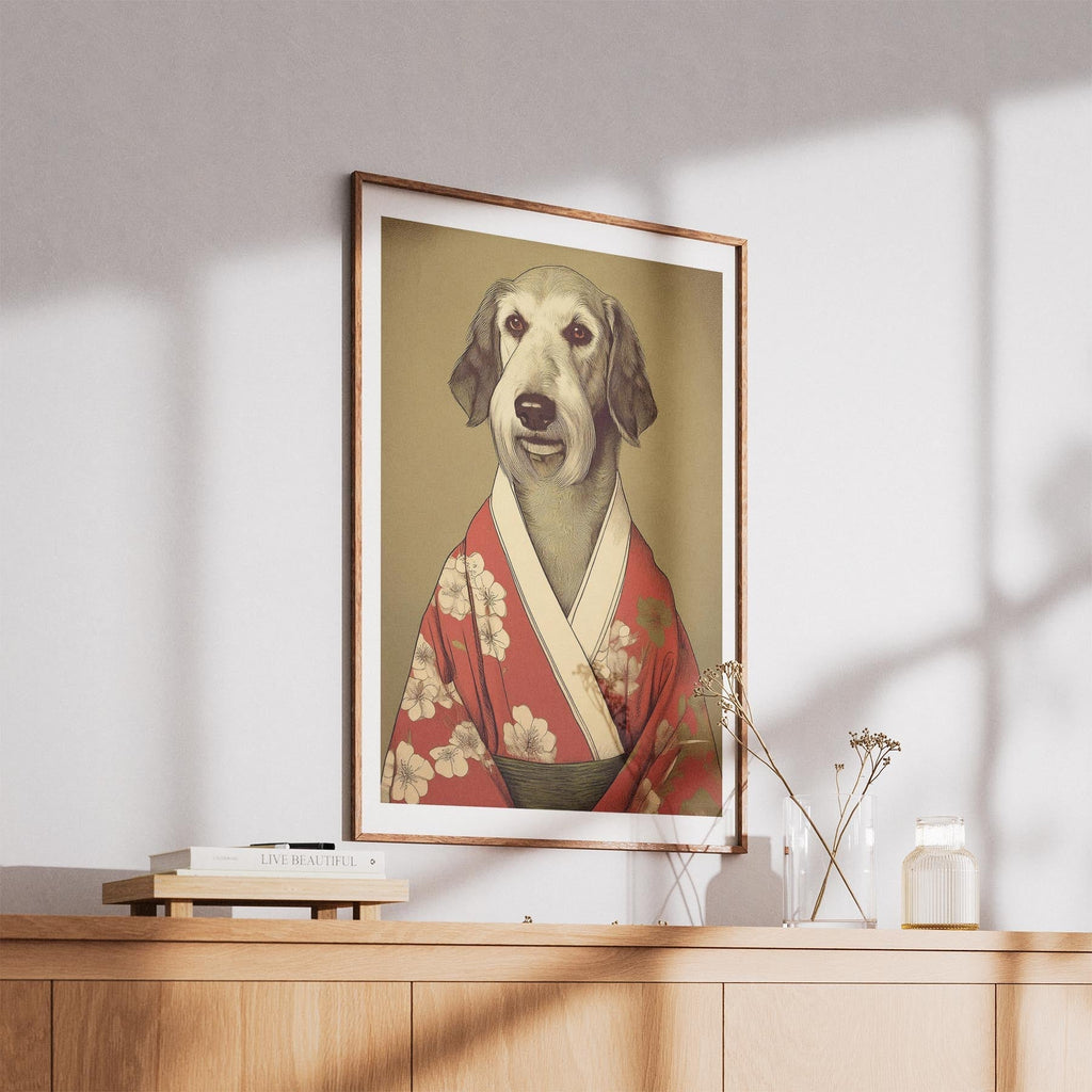Irish Wolfhound Japanse Kimono Dog Series image 5