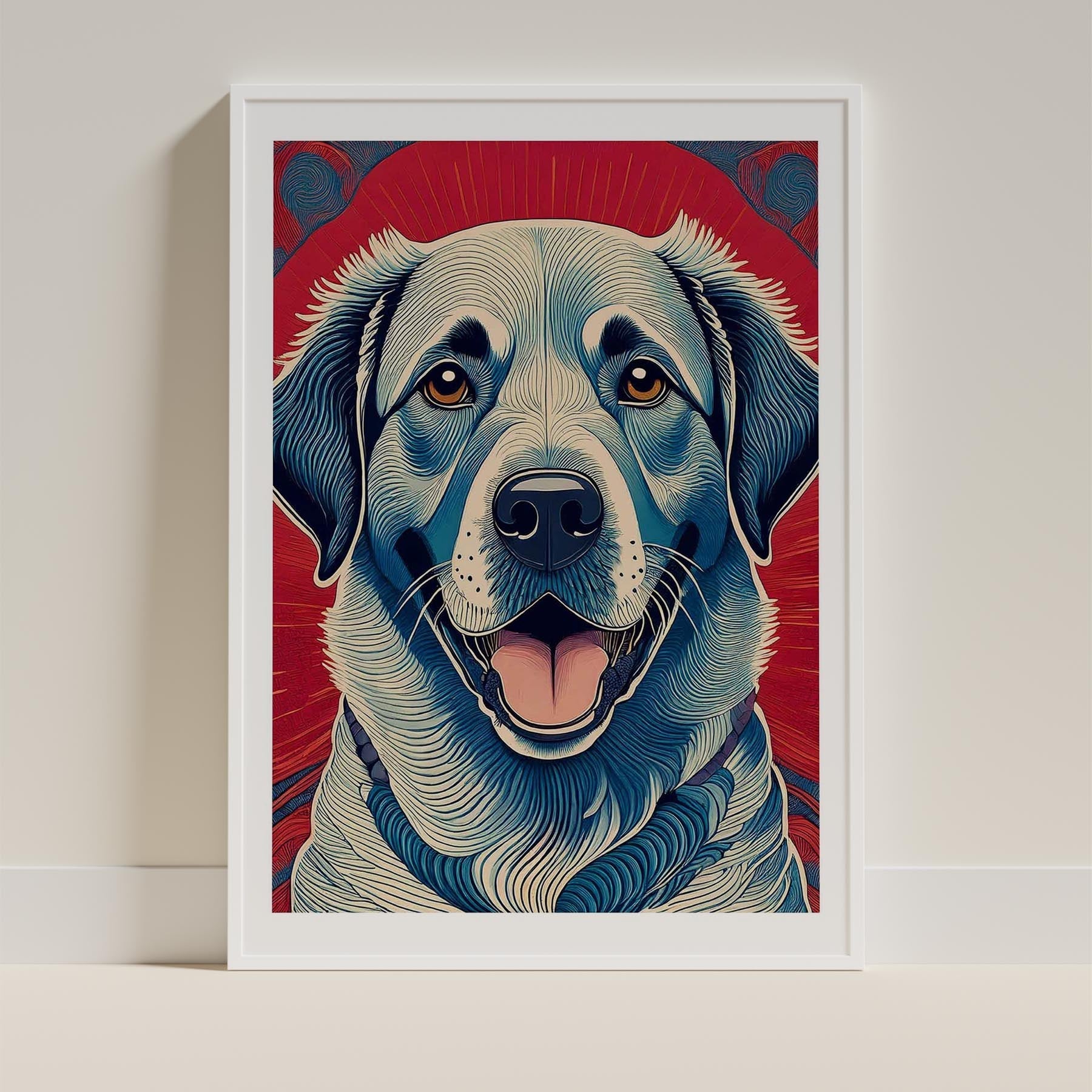 Labrador Retriever Hokusai Japanese Inspired Dog Series 1 image 9