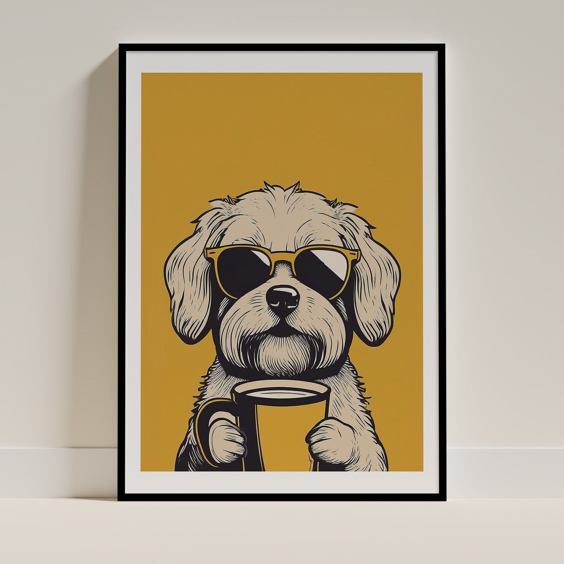 Maltese Chillin Coffee Dog image 0