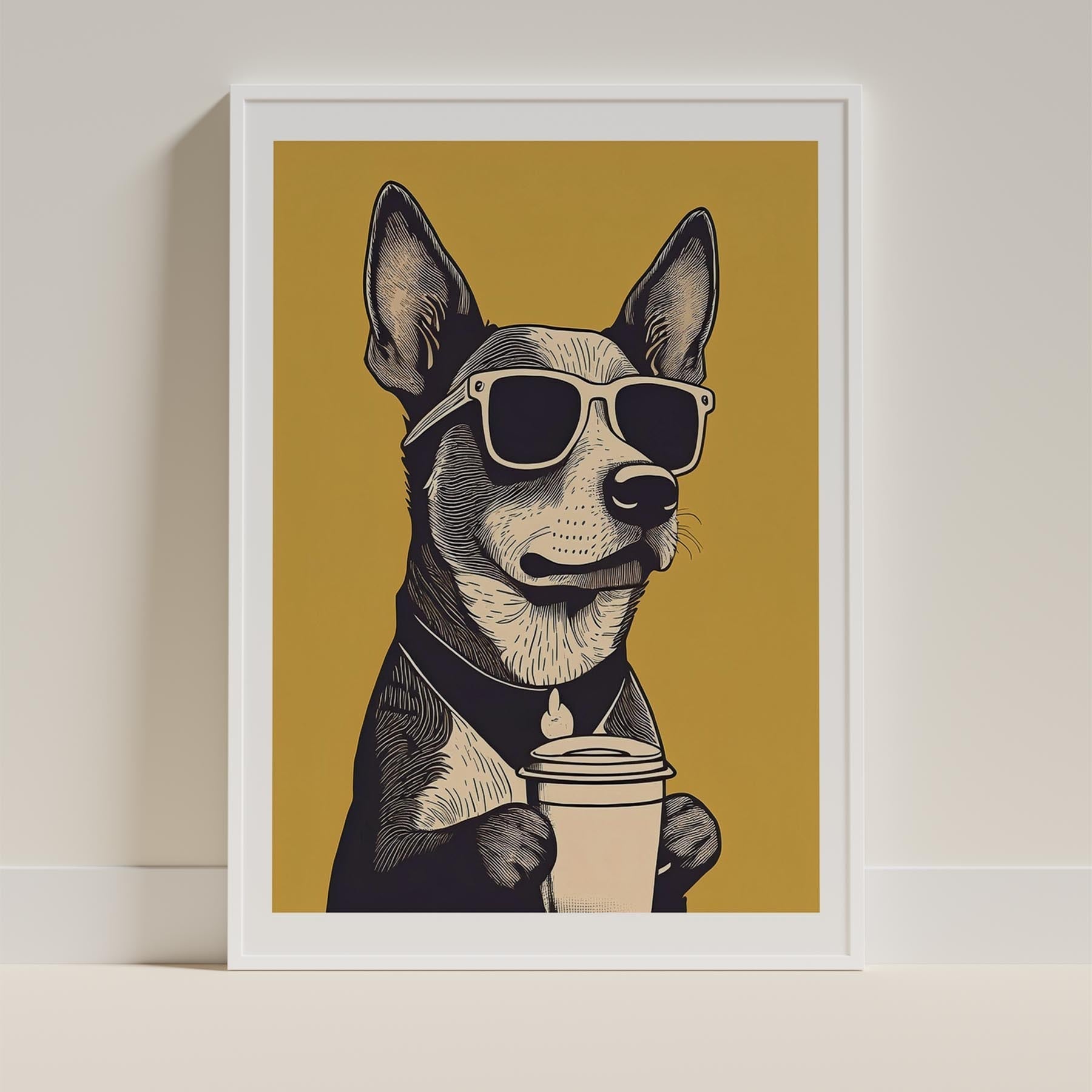 Cattledog Chillin Coffee Dog image 11