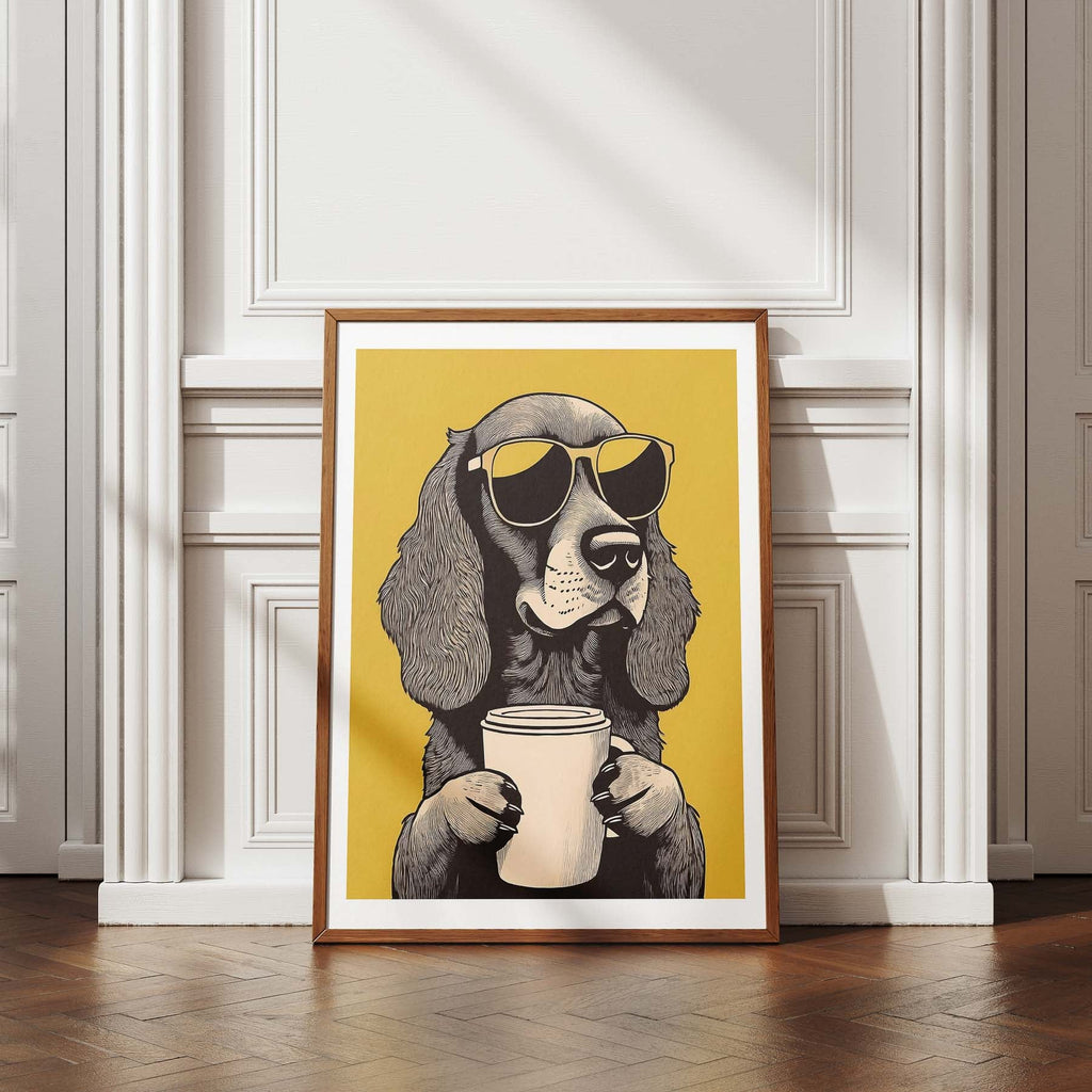 Cocker Spaniel Chillin Coffee Dog image 4