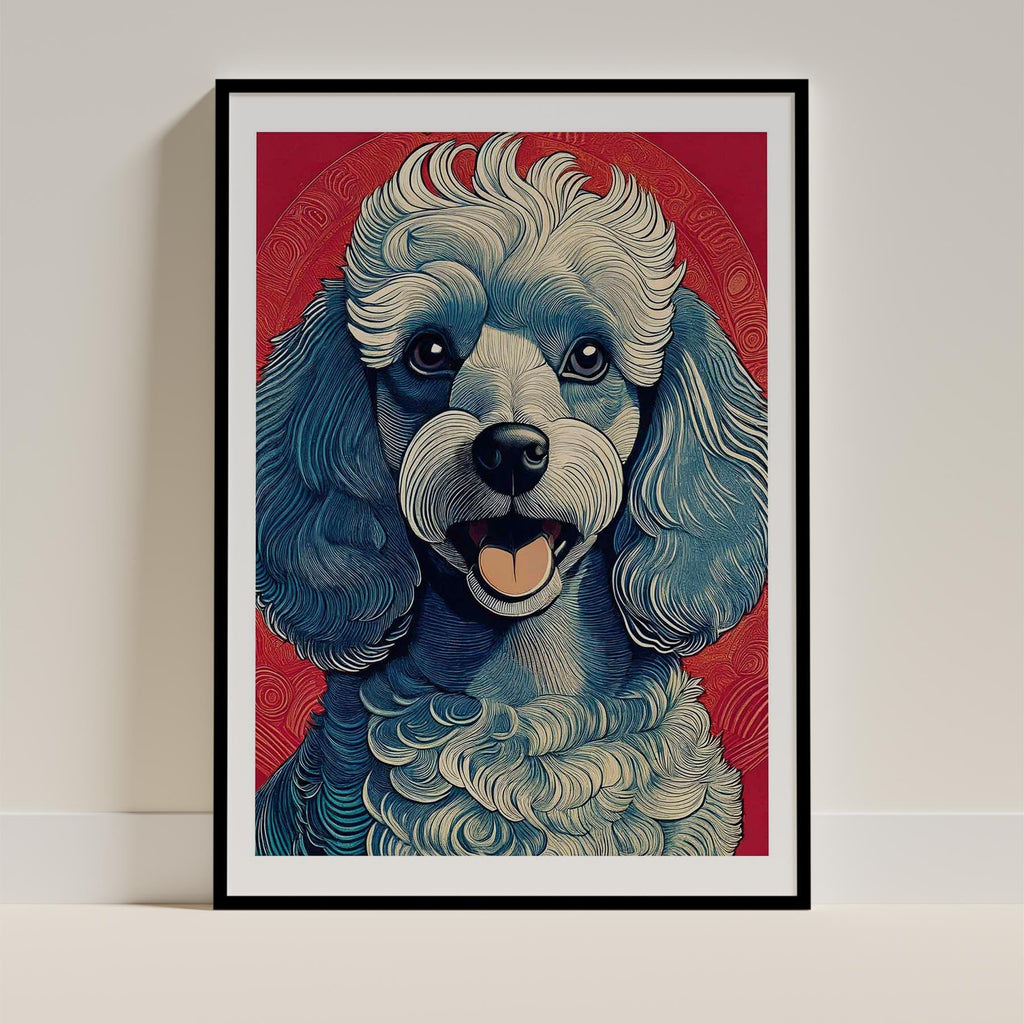 Poodle Hokusai Japanese Inspired Dog Series 1 image 0