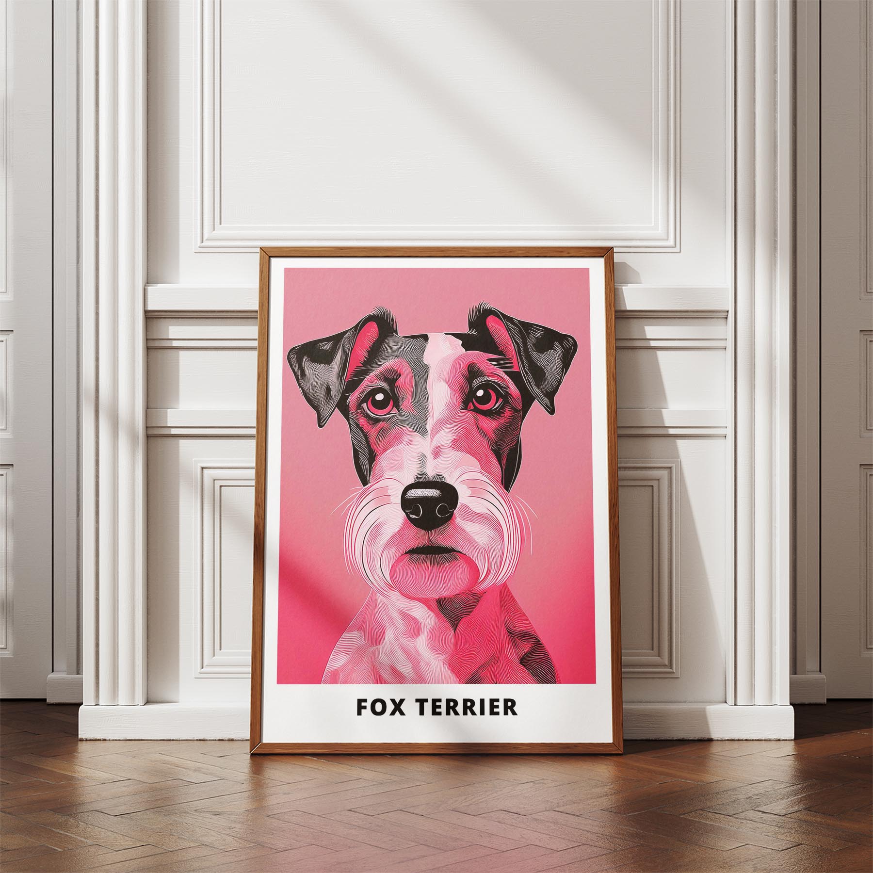 Fox Terrier Pink and Black Dog Series 1 image 4
