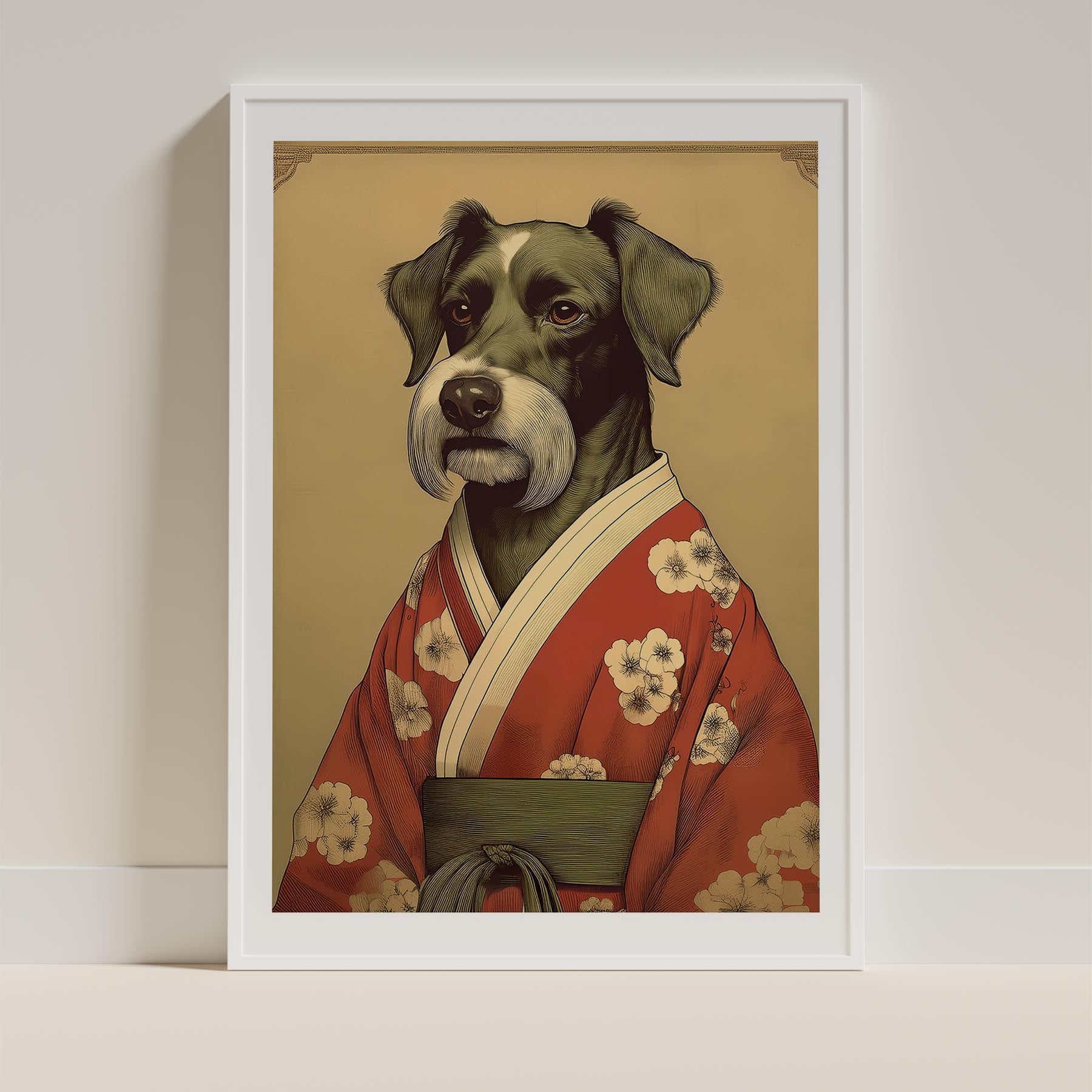 Black Russian Terrier Japanse Kimono Dog Series image 9