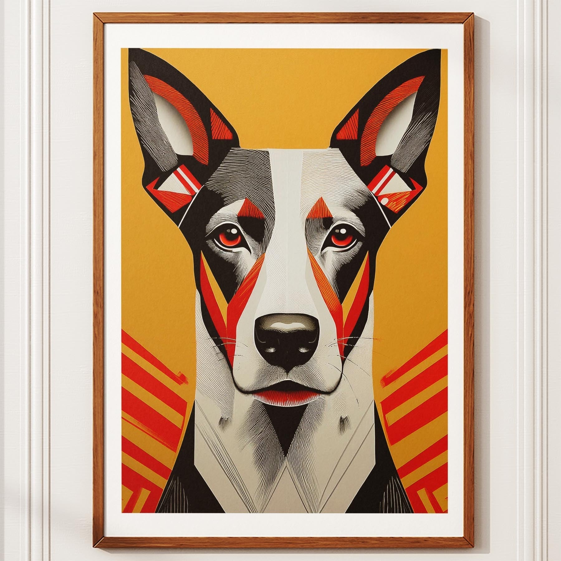 Cattle Dog Geometric Orange Series image 10