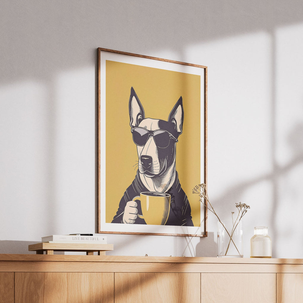 Bull Terrier Chillin Coffee Dog image 6