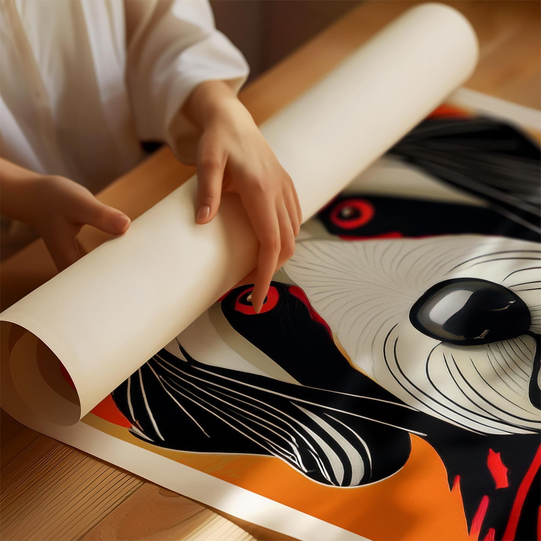 Smithfield Sheepdog Geometric Orange Series image 1