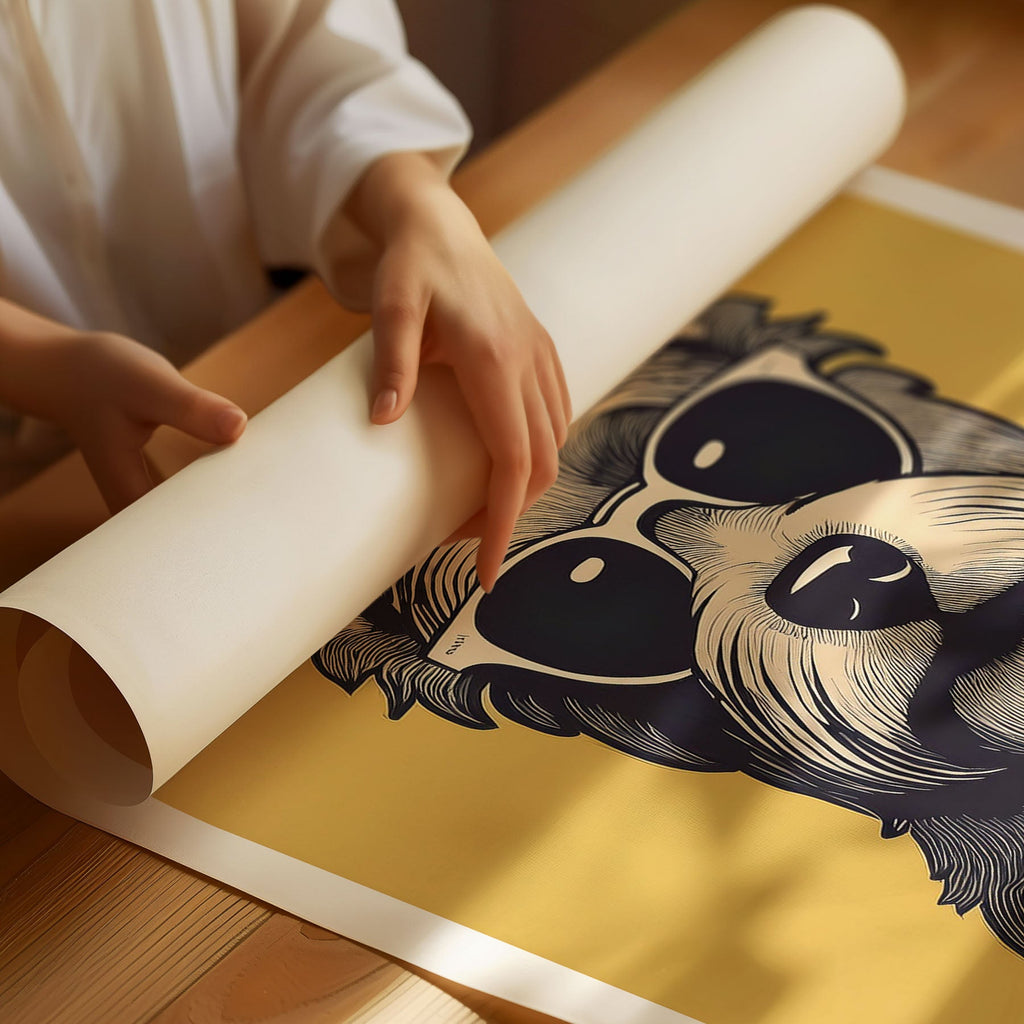 Yorkipoo Chillin Coffee Dog image 3