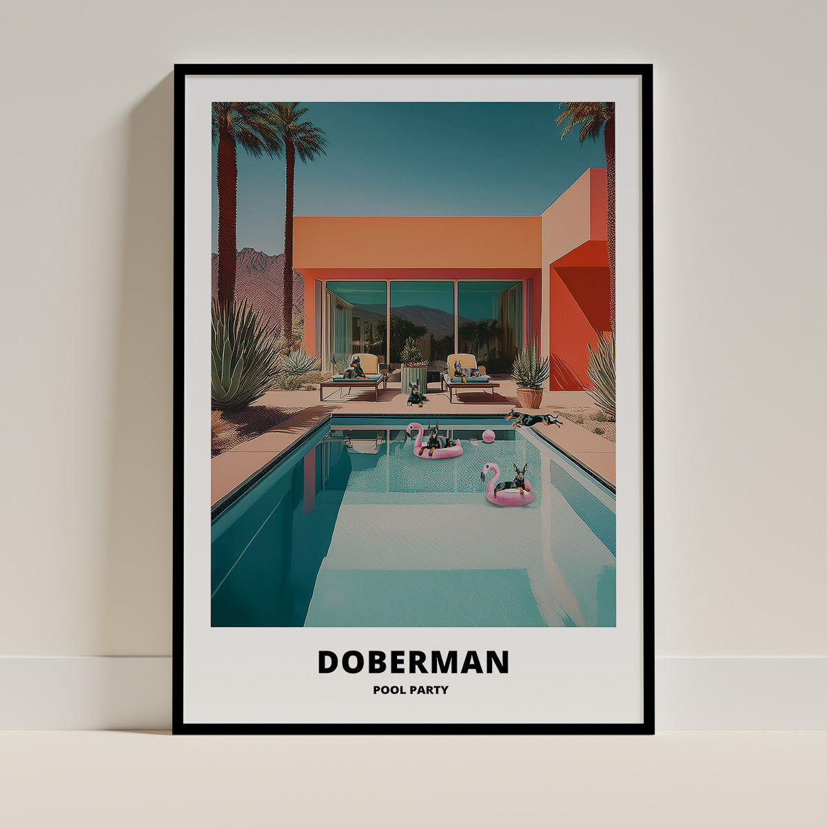 Doberman Pool Party image 0