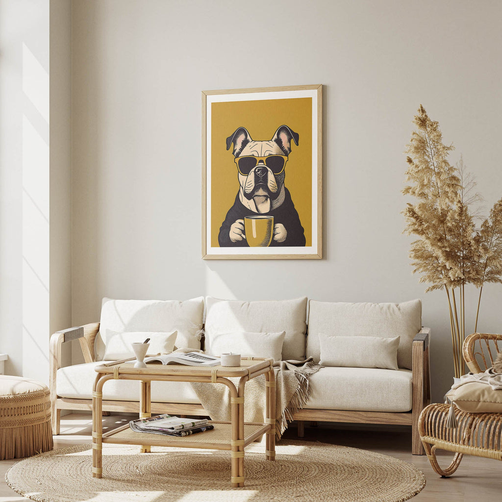 Bulldog 2 Chillin Coffee Dog image 1