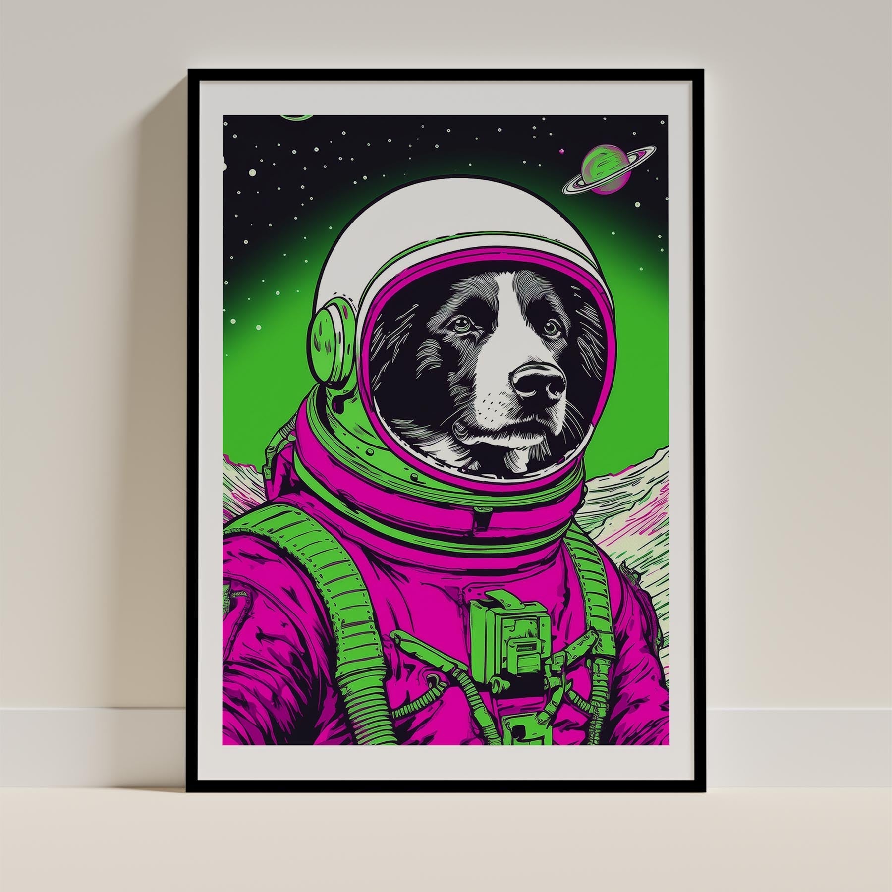 Border Collie Space Dogs Series image 0