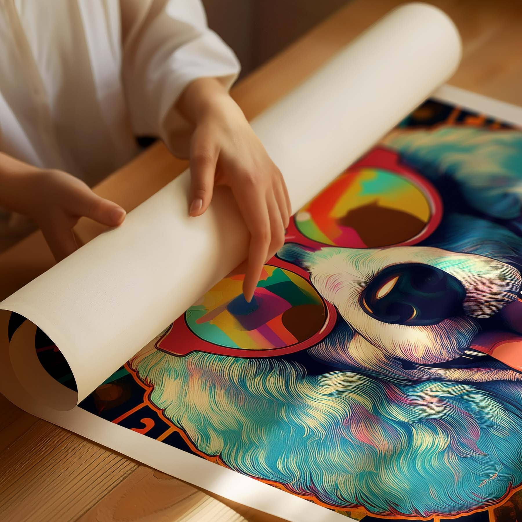 Poodle In Colourful Sunnies 2 image 3