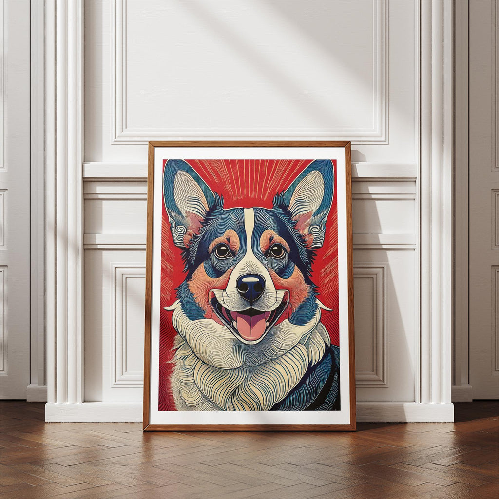 Corgi Hokusai Japanese Inspired Dog Series image 4