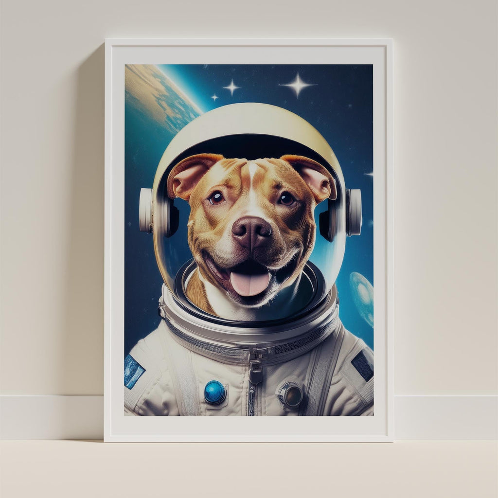 American Pitbull Terrier Astronaut Dog Series image 9