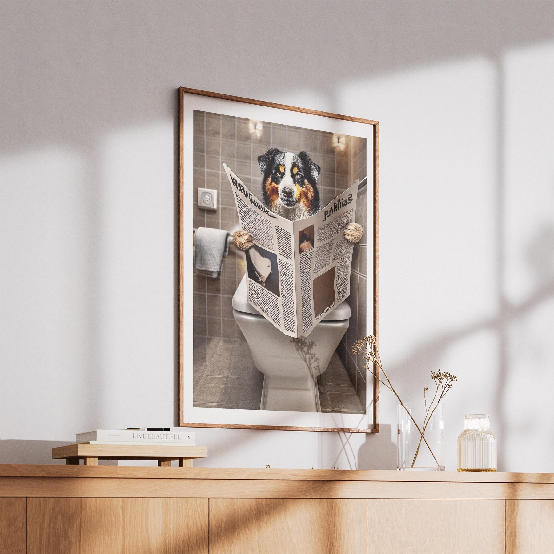 Australian Shepherd Toilet Humour Dog Series 2 image 5