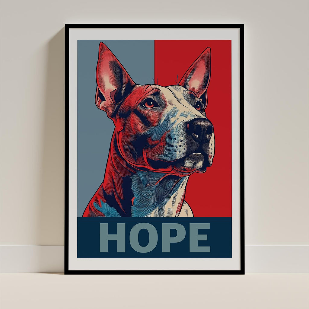 Bull Terrier HOPE Series Inspired by the Obama Poster image 0