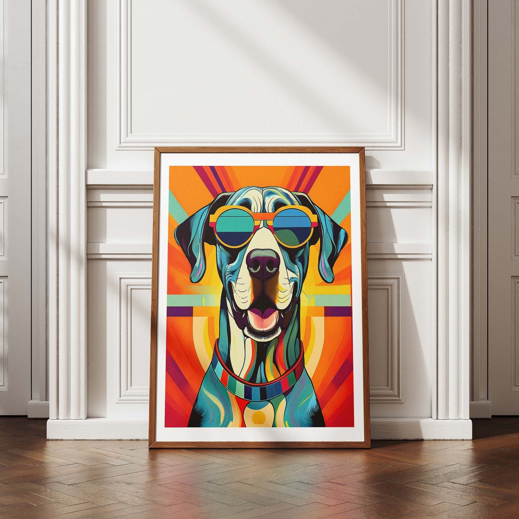 Great Dane In Colourful Sunnies 1 image 4