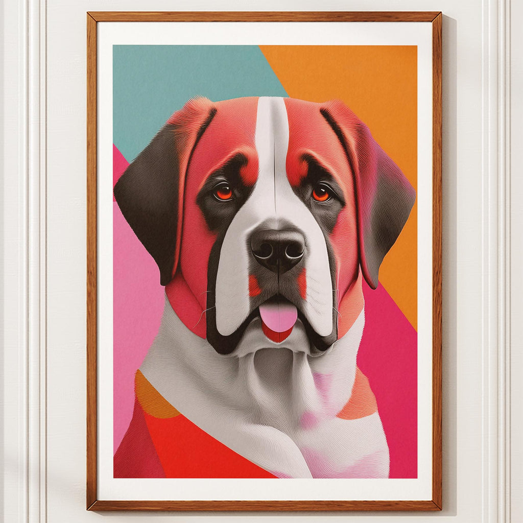 Saint Bernard Modern Pop Dog Series image 10