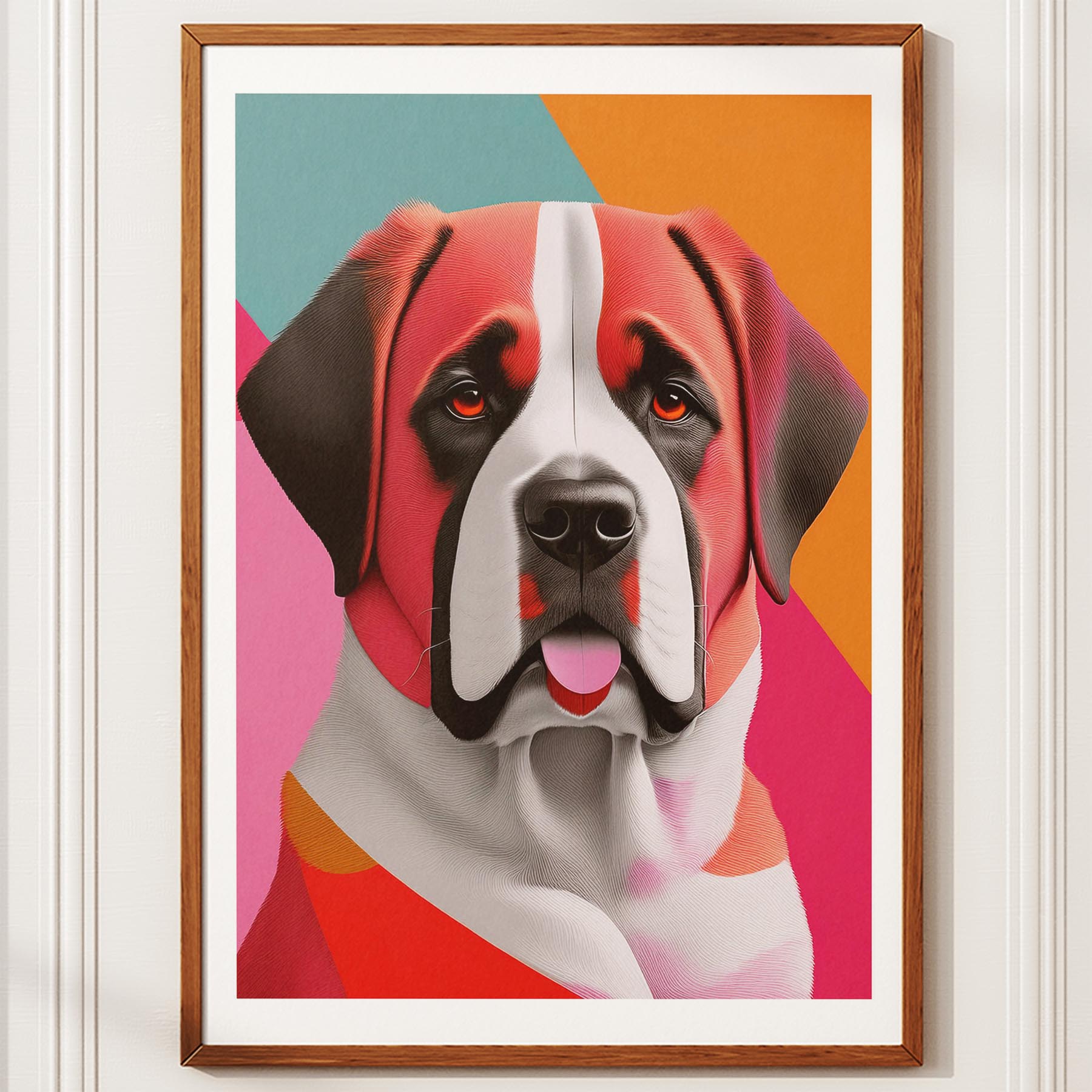 Saint Bernard Modern Pop Dog Series image 10