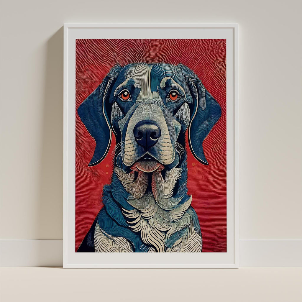 German Pointer Hokusai Japanese Inspired Dog Series image 10