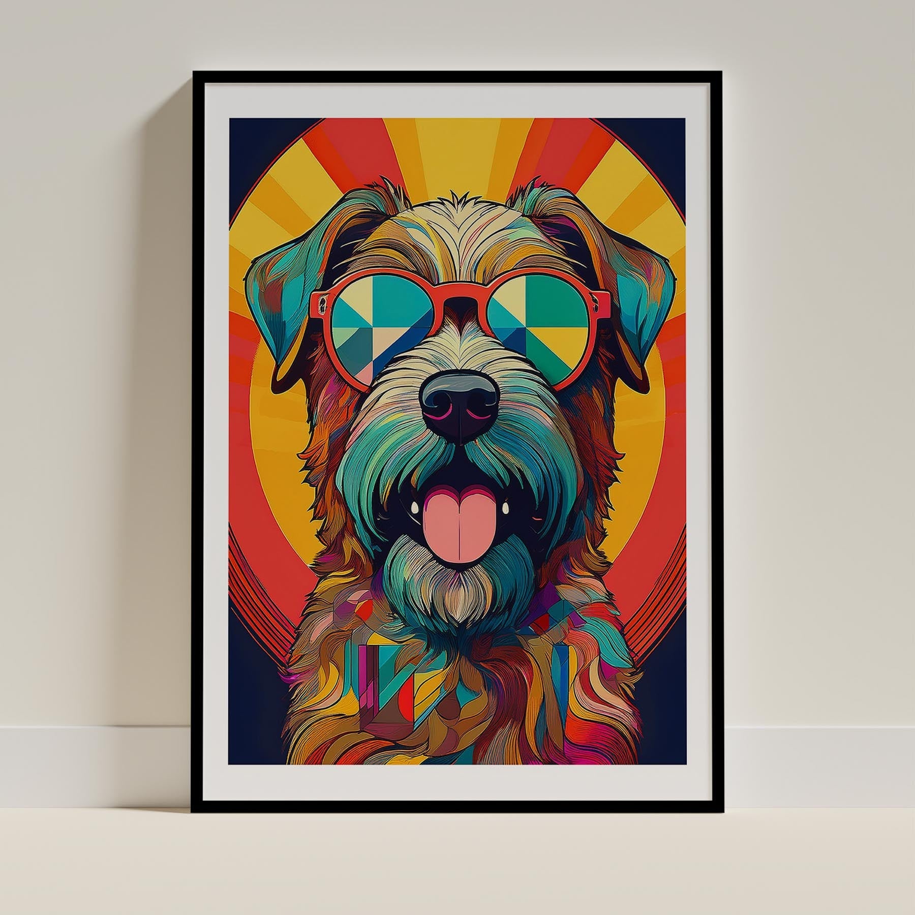 Irish Terrier In Colourful Sunnies 1 image 0