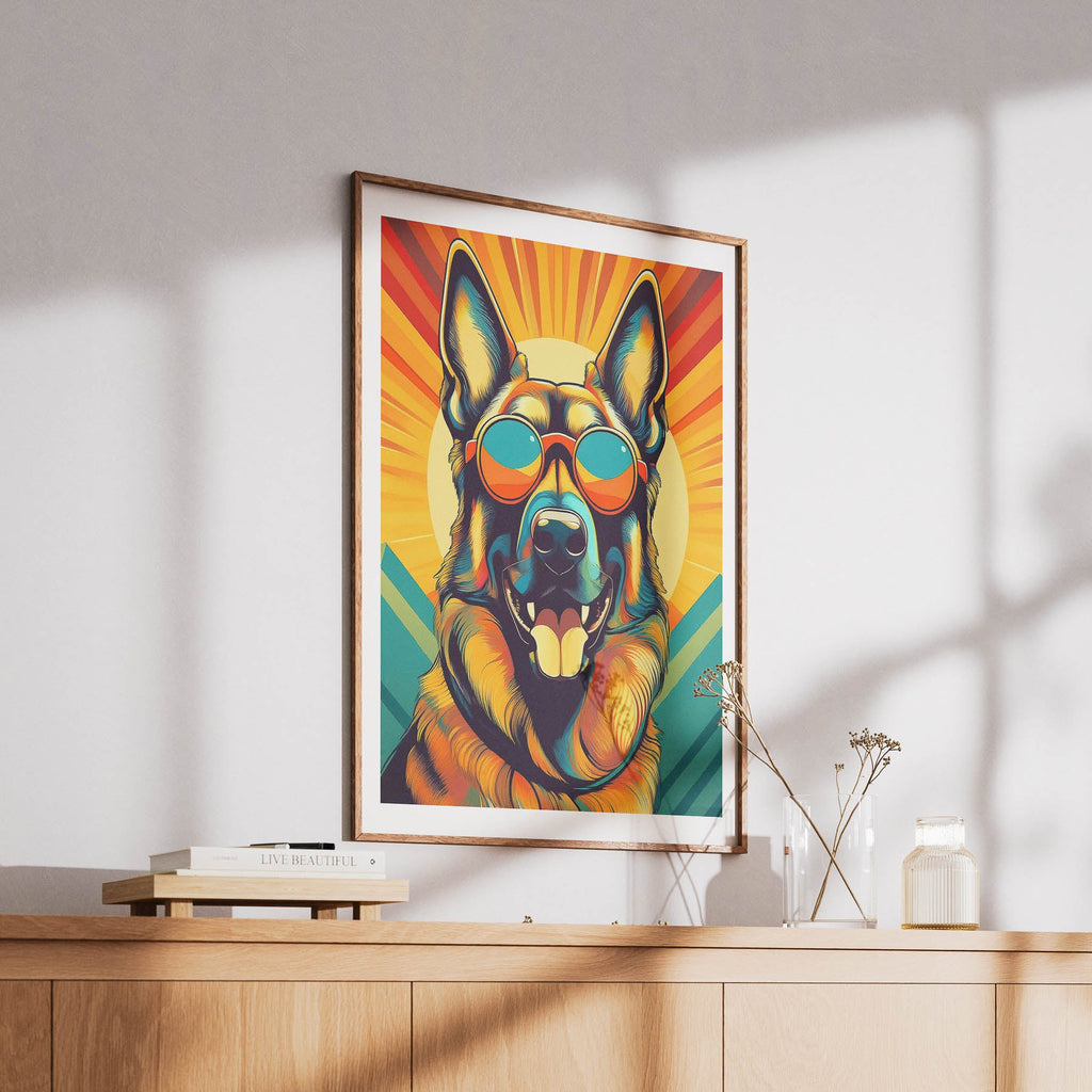 German Shepherd Dog In Colourful Sunnies 10 image 6