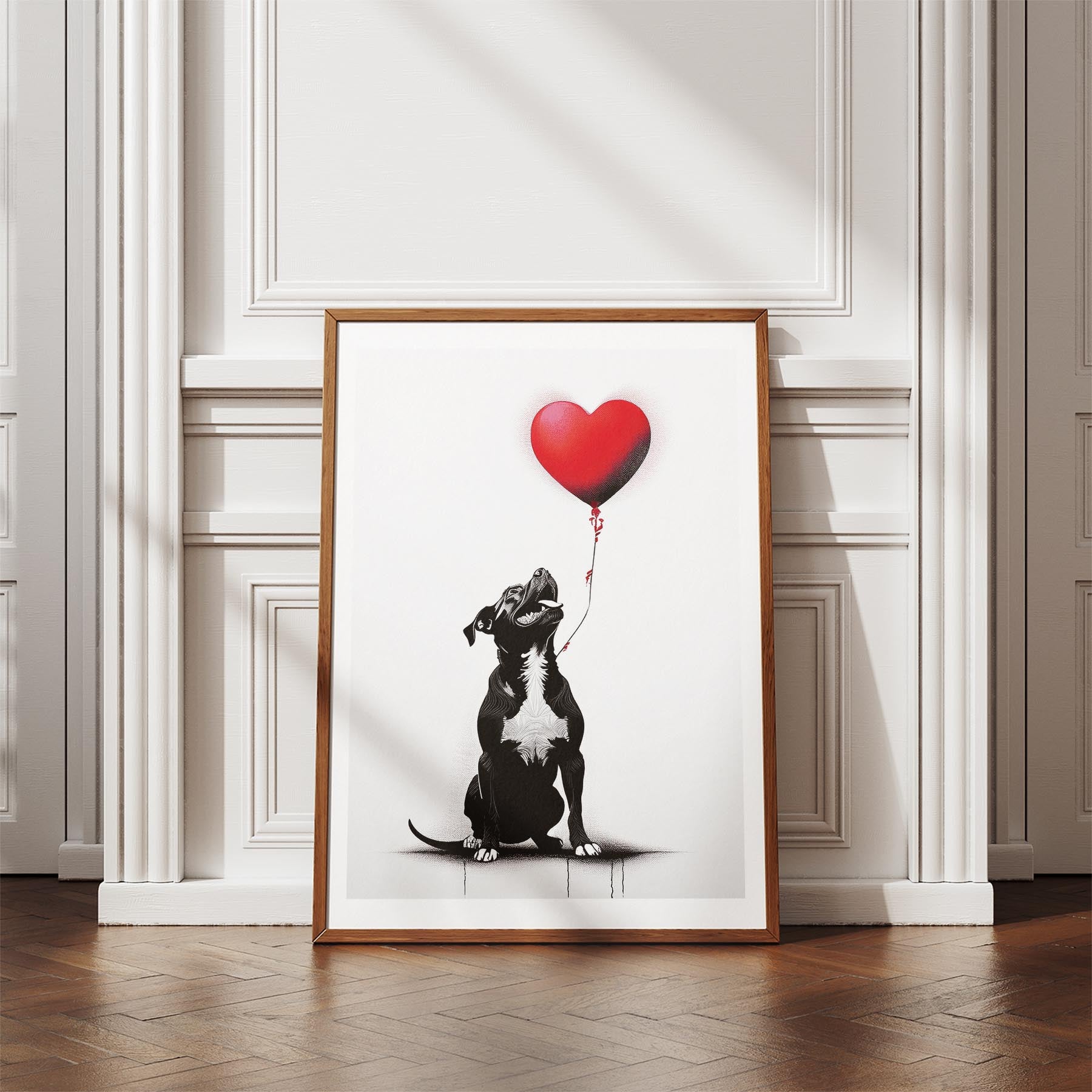 American Staffordshire Terrier DOGSY Series inspired by the Art of Banksy image 4