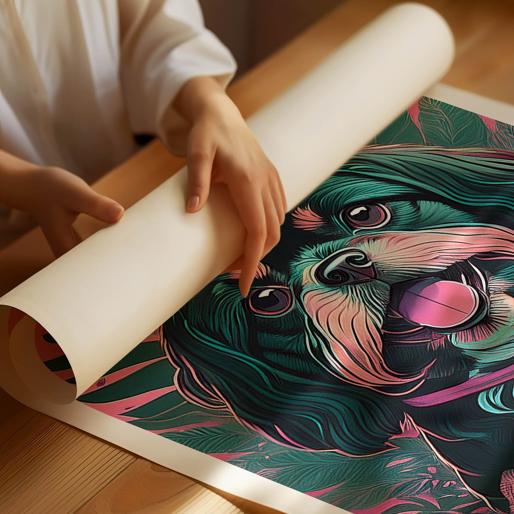 Shih Tzu Flowery Dog image 1