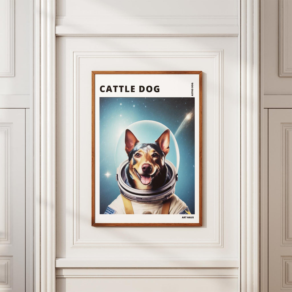 Cattle Dog Astronaut Dog Series with Text Astro Dog image 3