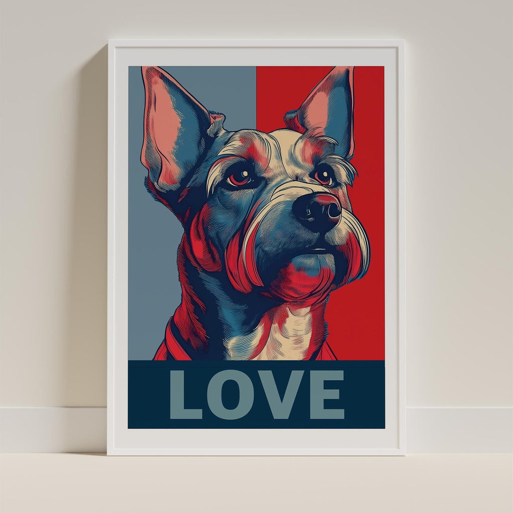 Australian Terrier LOVE Series Inspired by the Obama Poster image 9