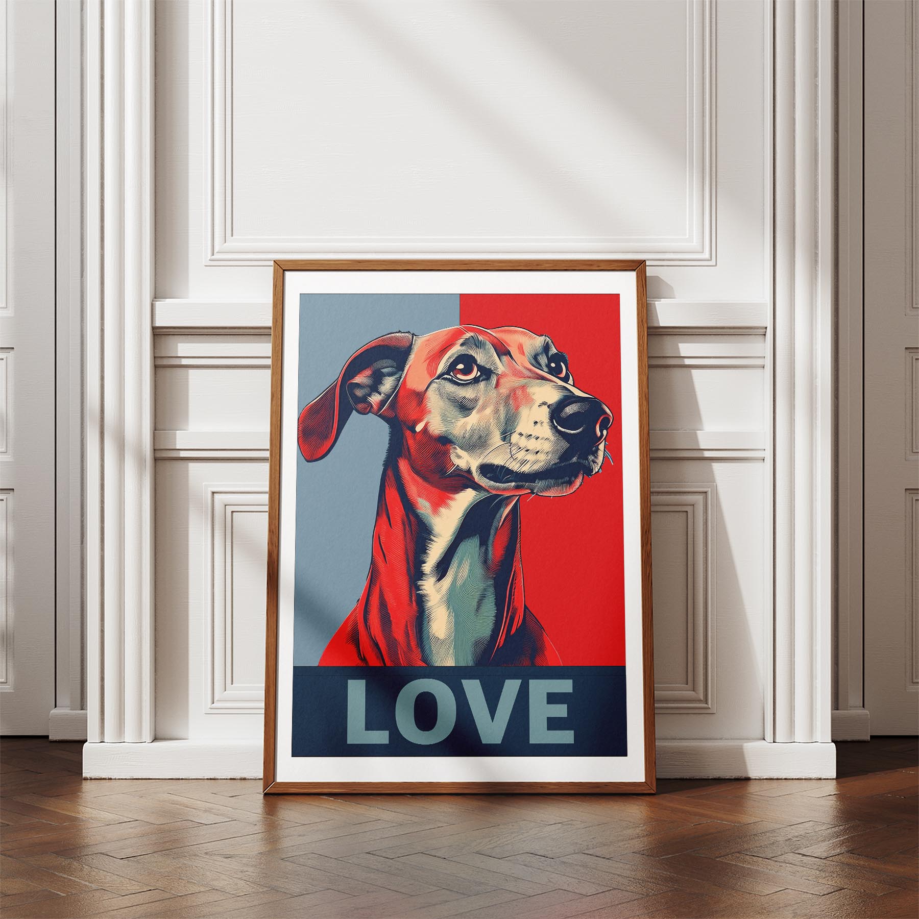 Greyhound LOVE Series Inspired by the Obama Poster image 4