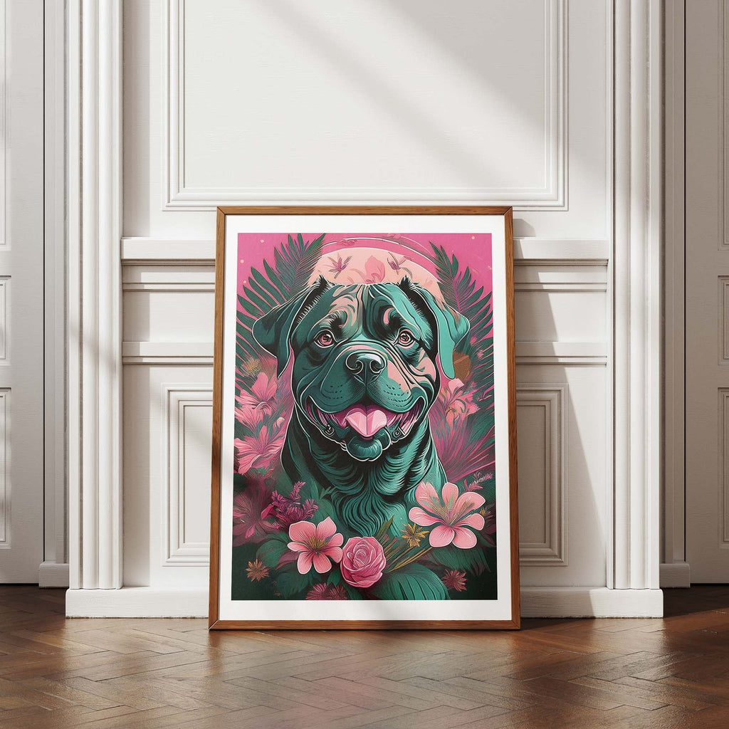 Dogue De Bordeaux Flowery Dog image 4