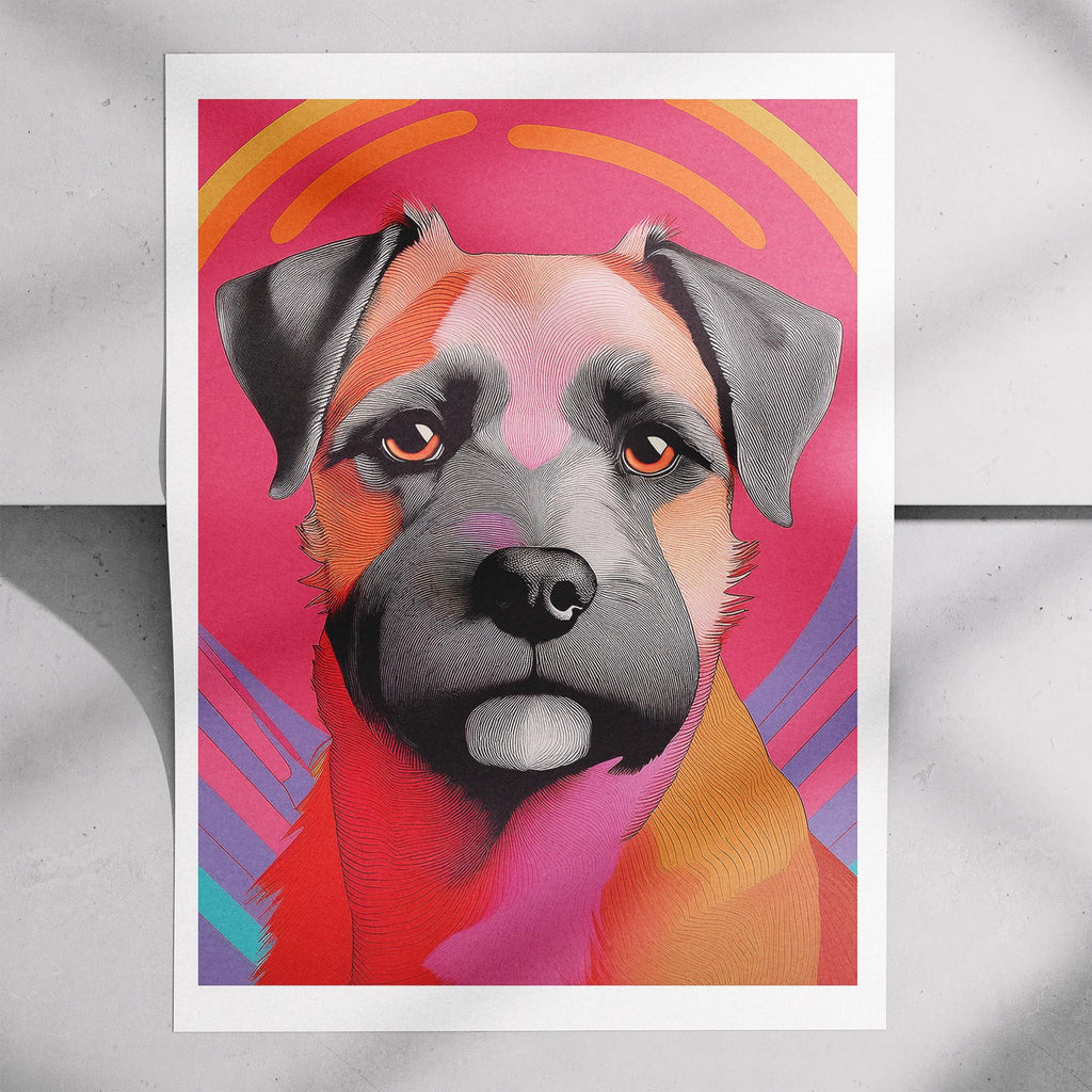 Border Terrier Modern Pop Dog Series image 7