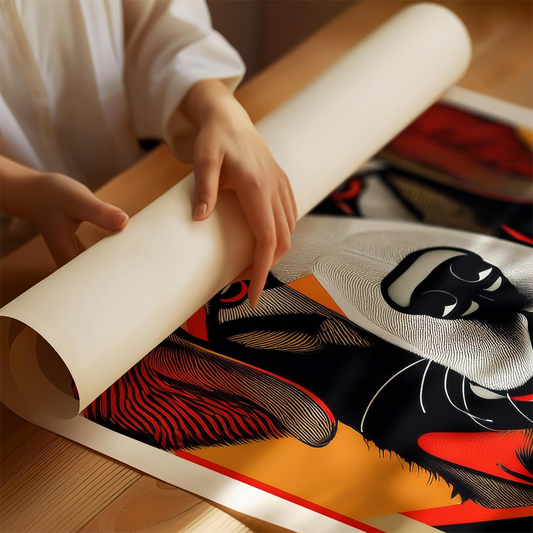 Murray River Retriever Geometric Orange Series image 1