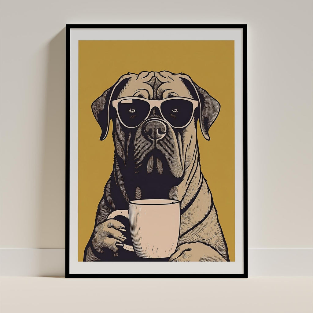 Bullmastiff Chillin Coffee Dog image 11