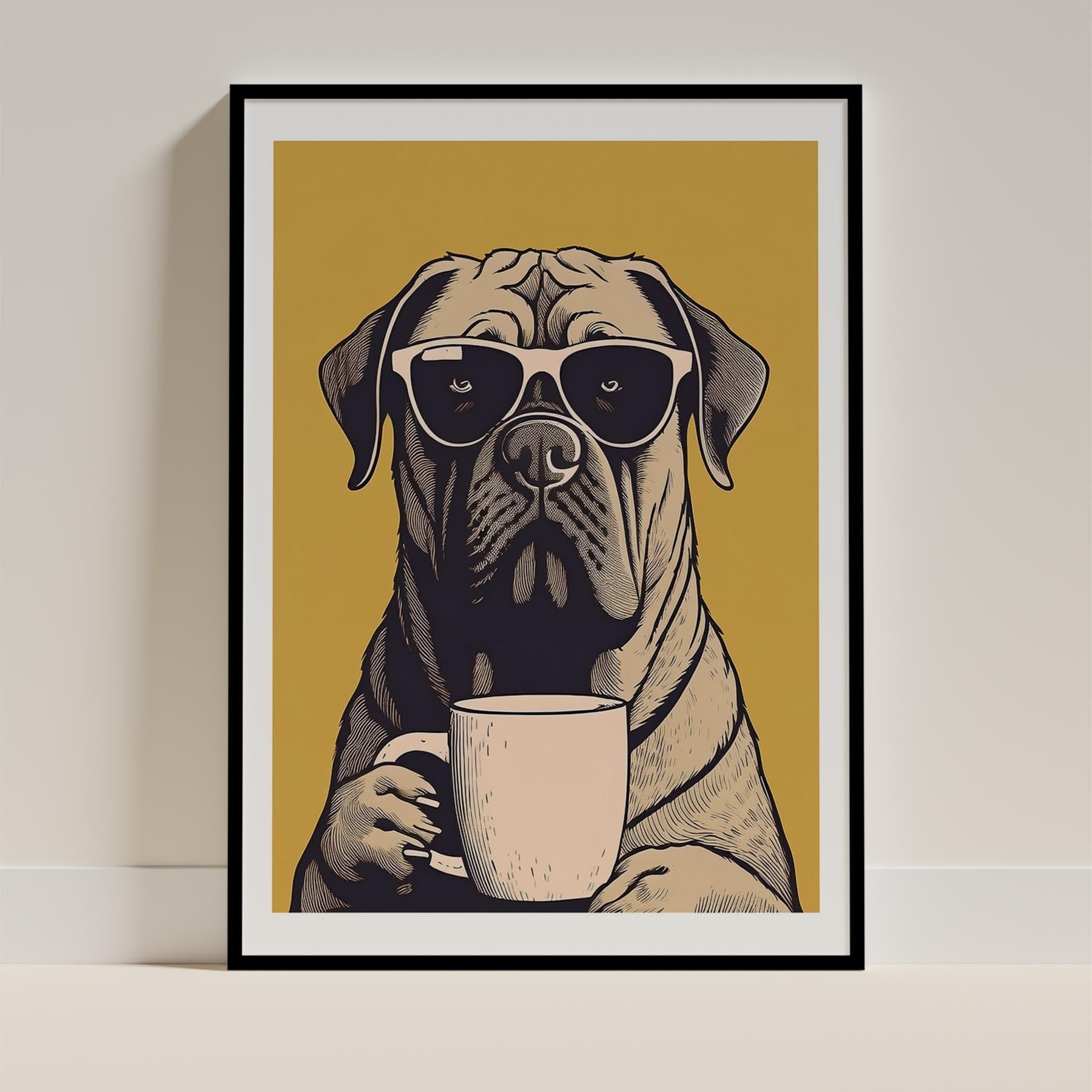 Bullmastiff Chillin Coffee Dog image 11