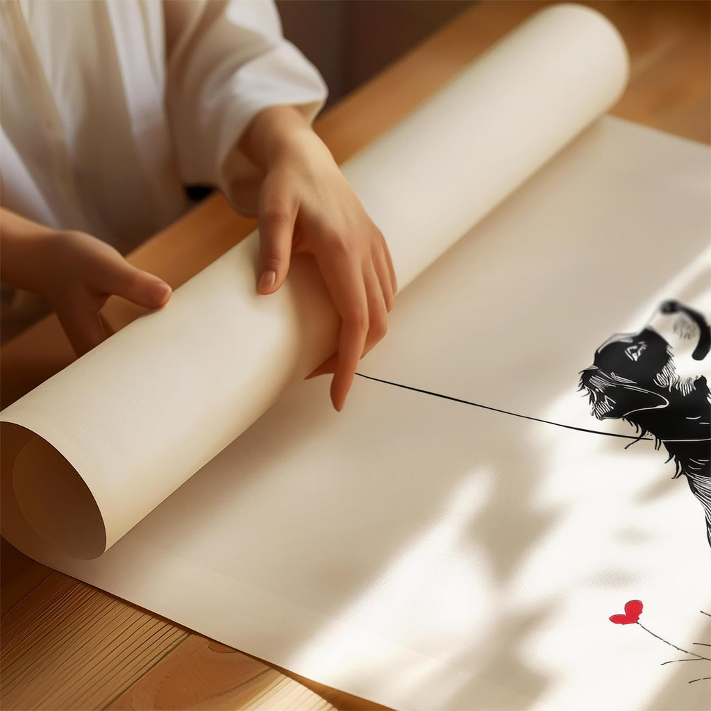 Australian Shepherd DOGSY Series inspired by the Art of Banksy with text Dogsy image 1