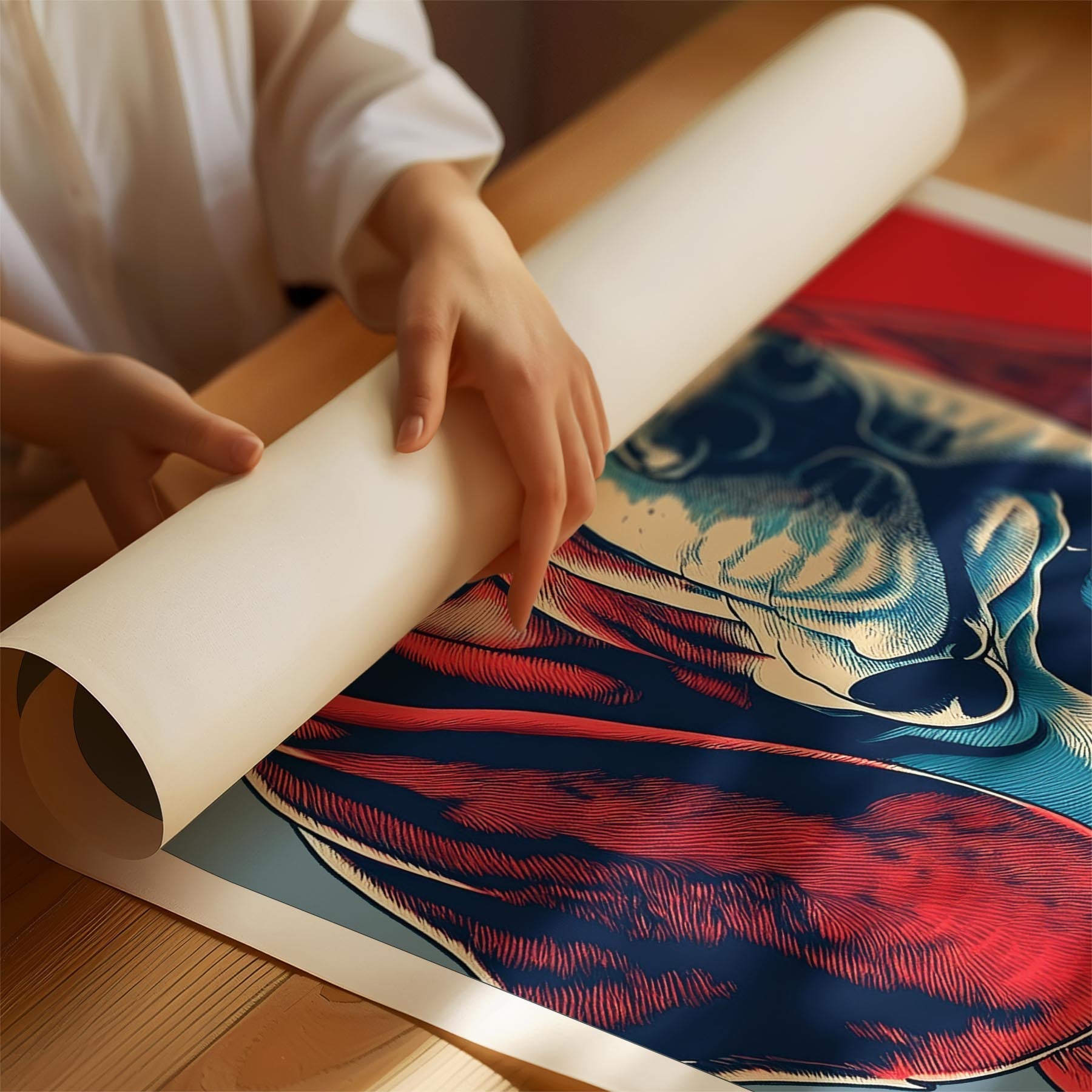 Basset Hound HOPE Series Inspired by the Obama Poster image 1