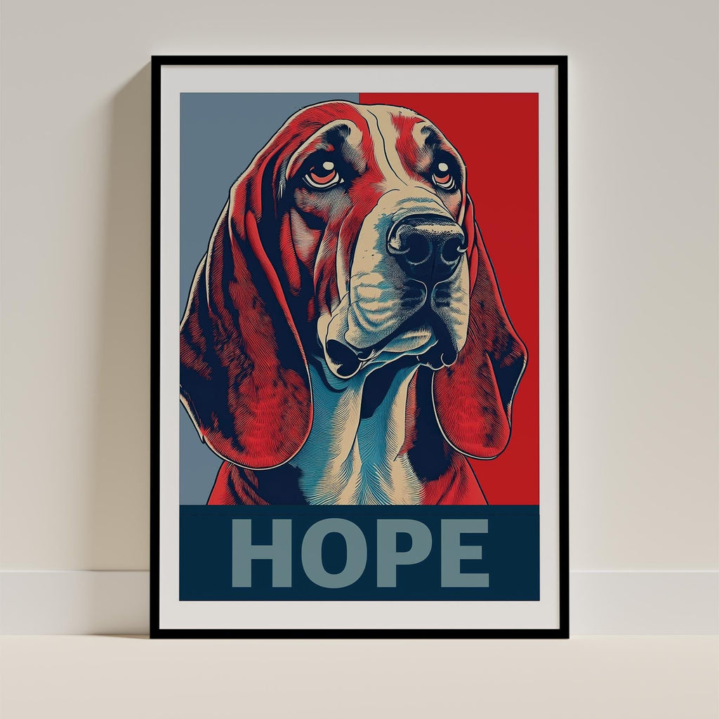 Basset Hound HOPE Series Inspired by the Obama Poster image 11